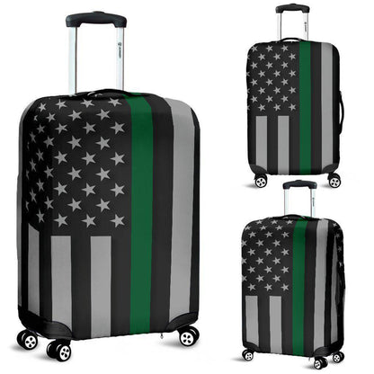 Thin Green Line Luggage Cover GearFrost