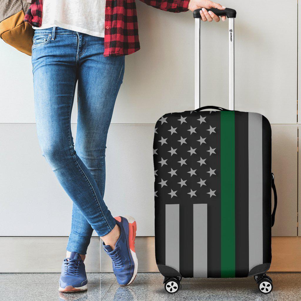 Thin Green Line Luggage Cover GearFrost