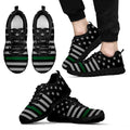 Thin Green Line Black Running Shoes