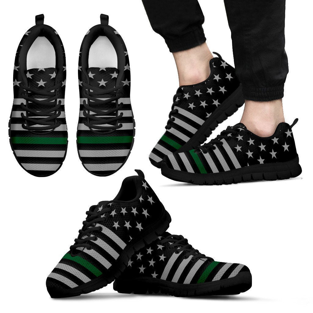 Thin Green Line Men's Sneakers GearFrost
