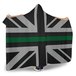 Thin Green Line Union Jack Hooded Blanket GearFrost
