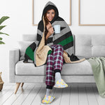 Thin Green Line Union Jack Hooded Blanket GearFrost