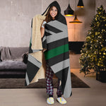 Thin Green Line Union Jack Hooded Blanket GearFrost