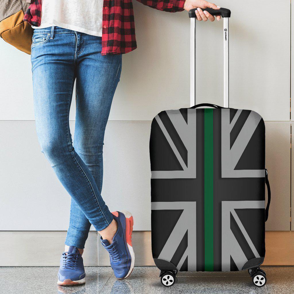 Thin Green Line Union Jack Luggage Cover GearFrost