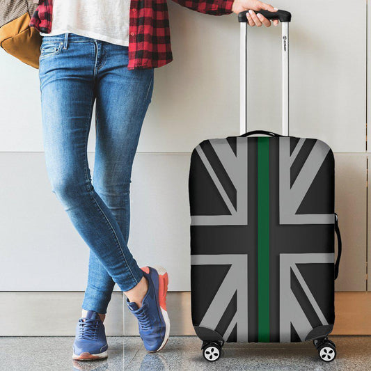 Thin Green Line Union Jack Luggage Cover GearFrost