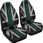 Thin Green Line Union Jack Universal Fit Car Seat Covers GearFrost