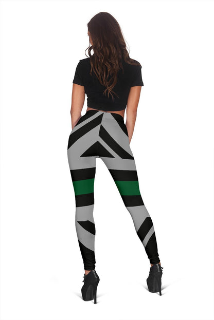 Thin Green Line Union Jack Women's Leggings GearFrost