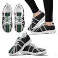 Thin Green Line Union Jack White Running Shoes