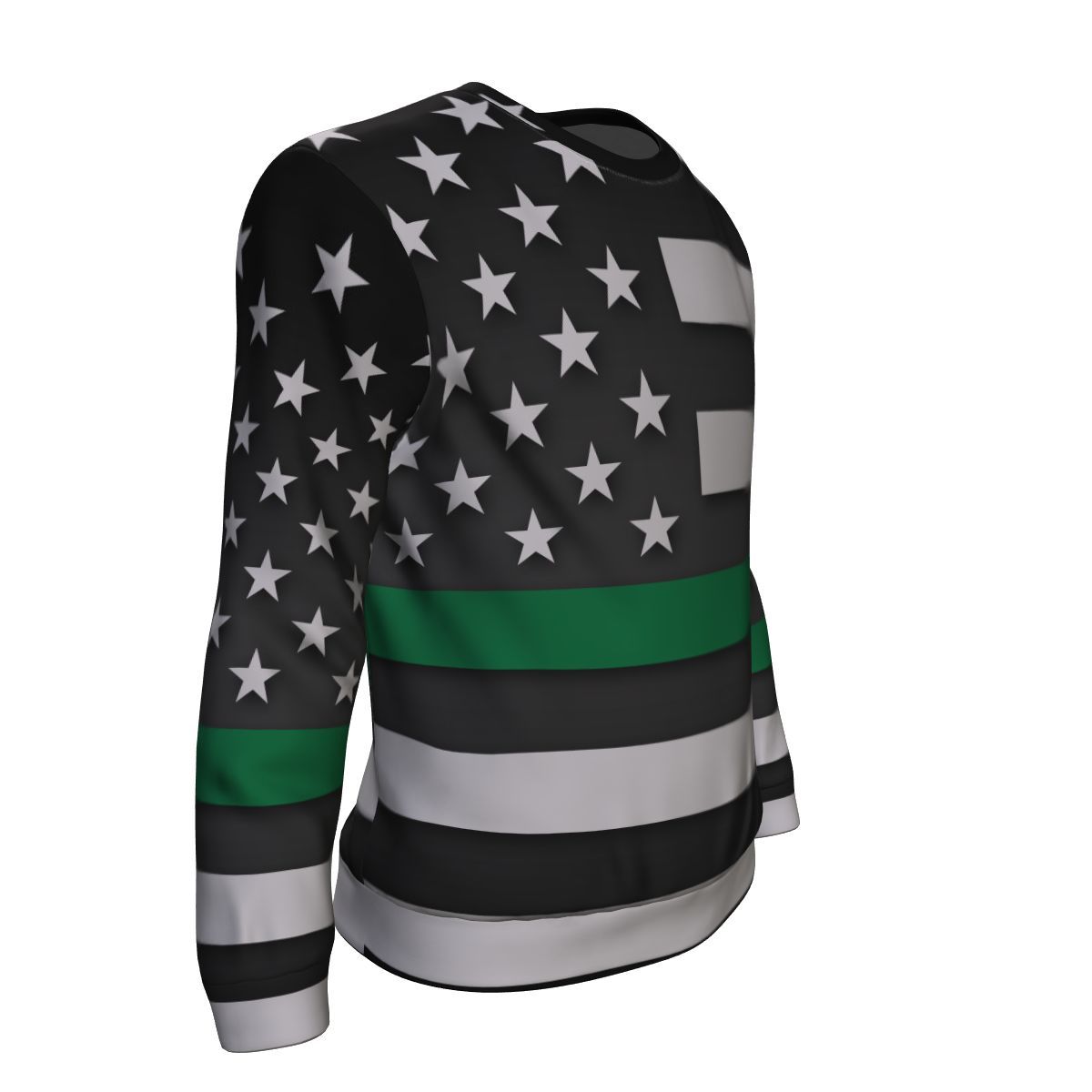 Thin Green Line Unisex Crewneck Sweatshirt GearFrost