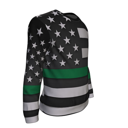 Thin Green Line Unisex Crewneck Sweatshirt GearFrost