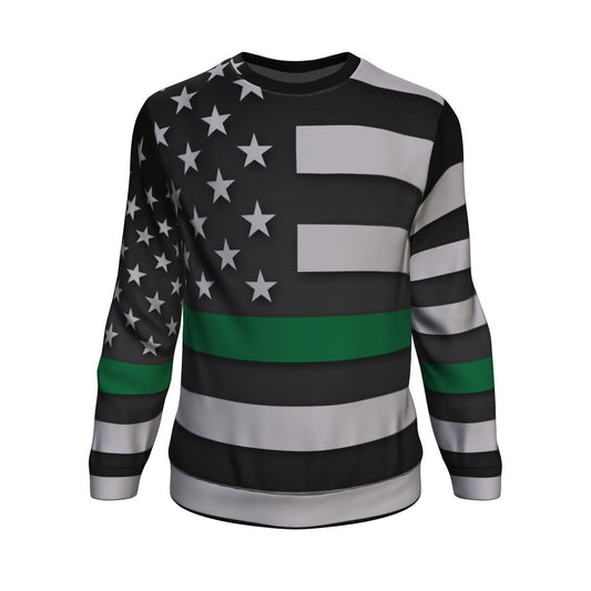 Thin Green Line Unisex Crewneck Sweatshirt GearFrost