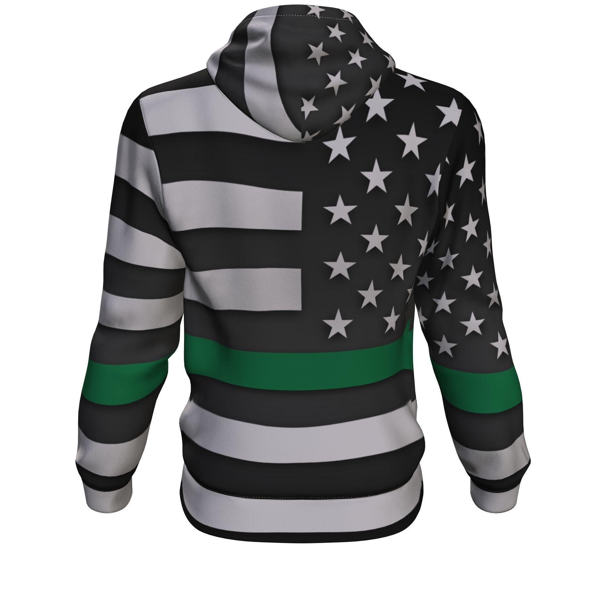 Thin Green Line Unisex Pullover Hoodie GearFrost