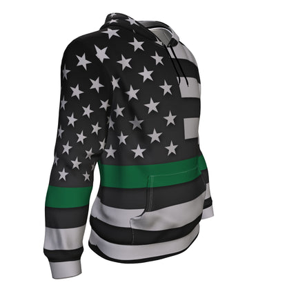 Thin Green Line Unisex Pullover Hoodie GearFrost