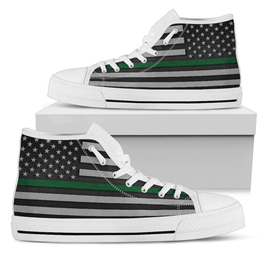 Thin Green Line Women's High Top Shoes GearFrost
