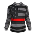Thin Red Line Camo Pullover Hoodie