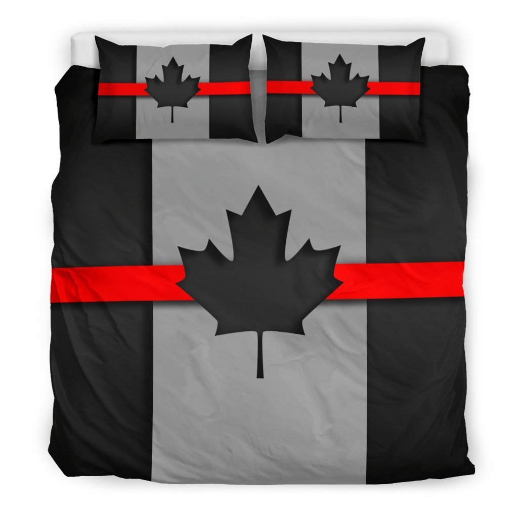Thin Red Line Canada Duvet Cover Bedding Set GearFrost