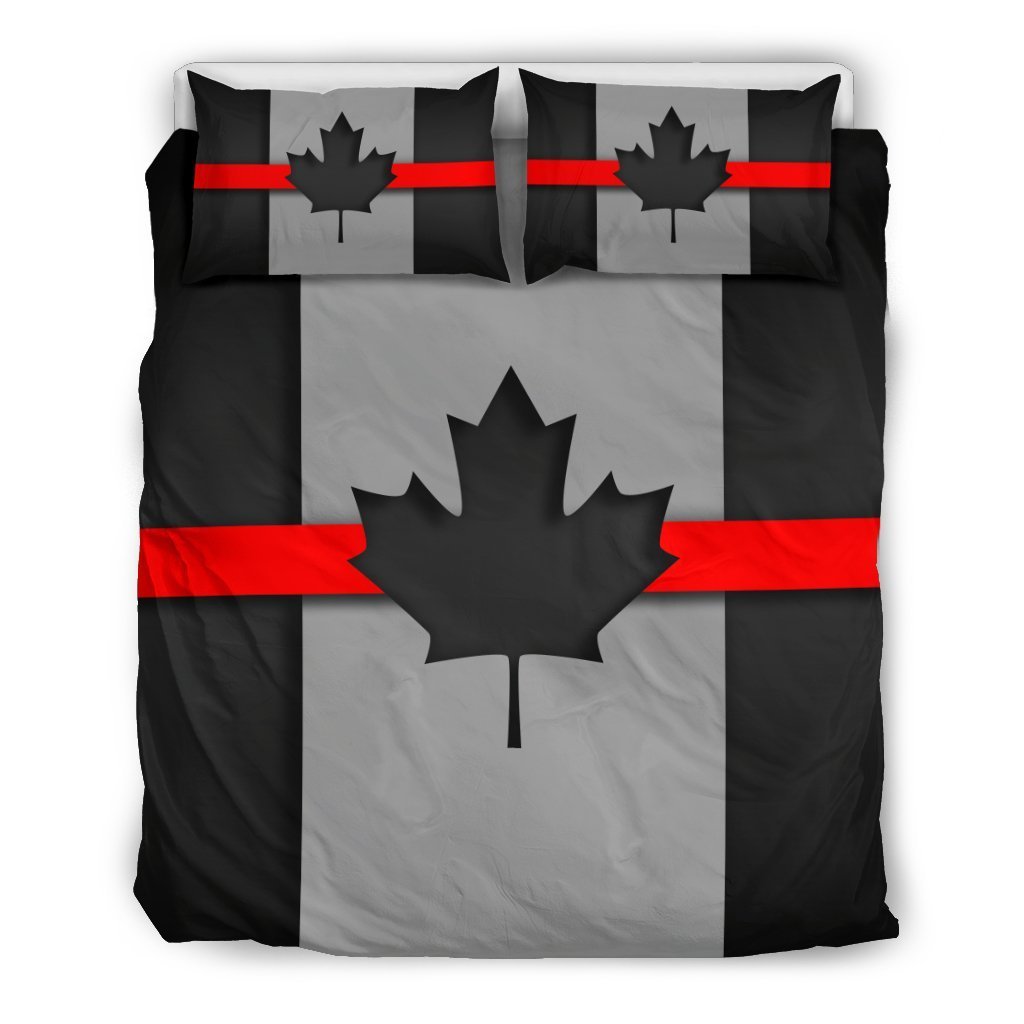 Thin Red Line Canada Duvet Cover Bedding Set GearFrost