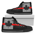 Thin Red Line Canada Black High Top Sneakers