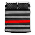 Thin Red Line Duvet Cover Bedding Set
