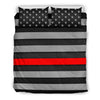 Thin Red Line Duvet Cover Bedding Set GearFrost