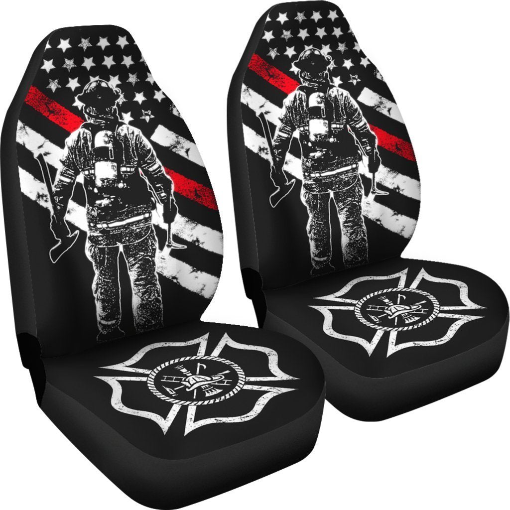 Thin Red Line Fire Department Universal Fit Car Seat Covers GearFrost