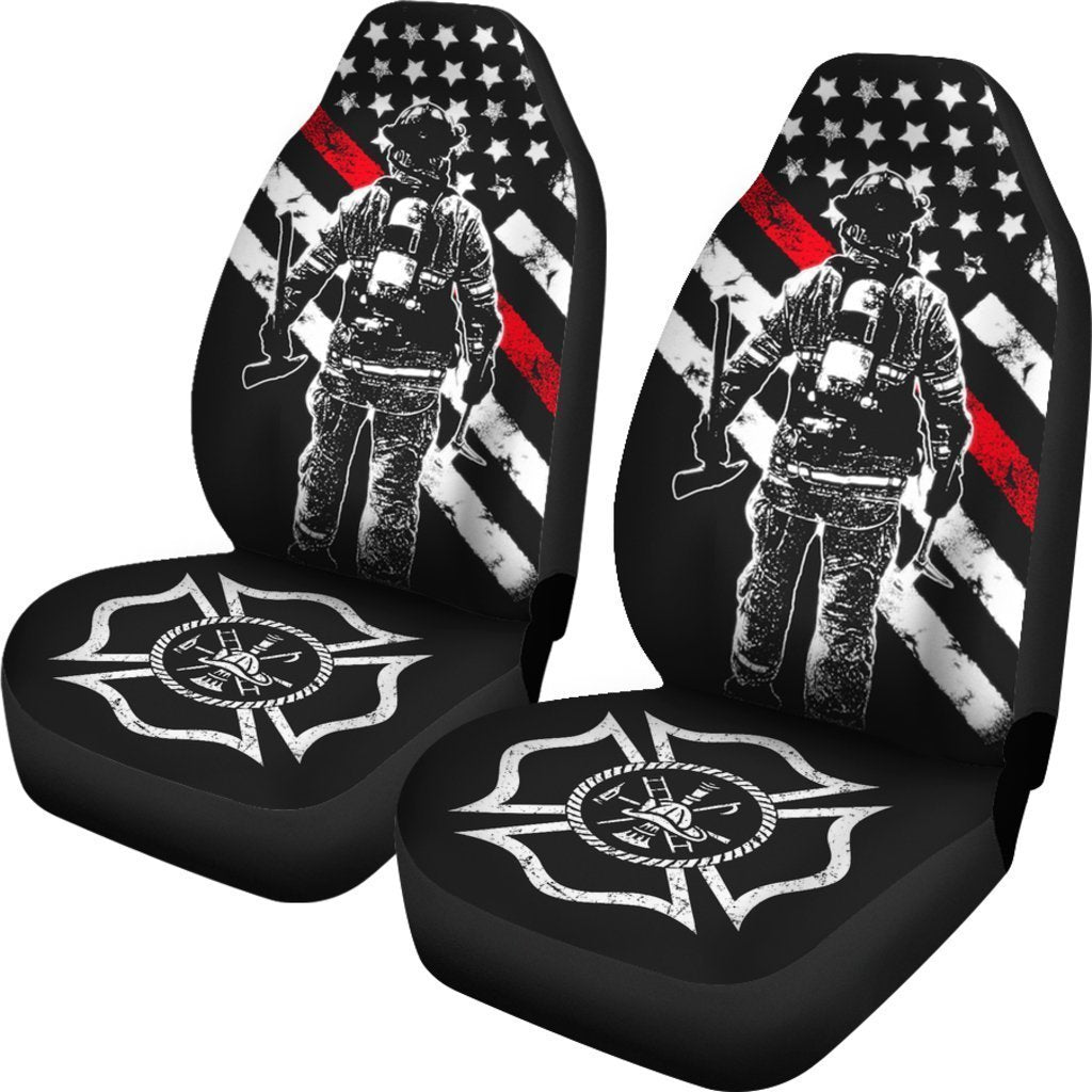 Thin Red Line Fire Department Universal Fit Car Seat Covers GearFrost