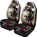 Thin Red Line Firefighter Universal Fit Car Seat Covers GearFrost