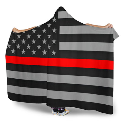 Thin Red Line Hooded Blanket GearFrost