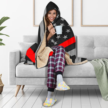 Thin Red Line Hooded Blanket GearFrost