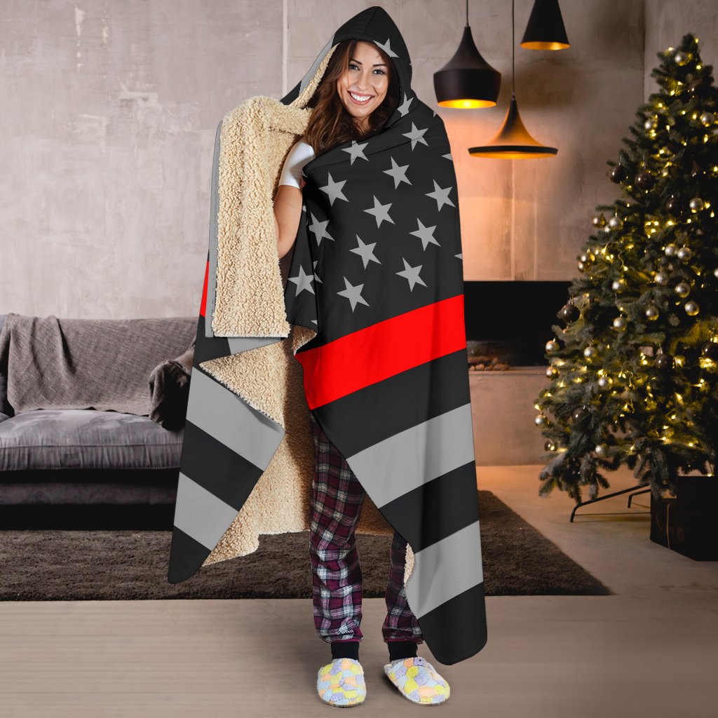 Thin Red Line Hooded Blanket GearFrost