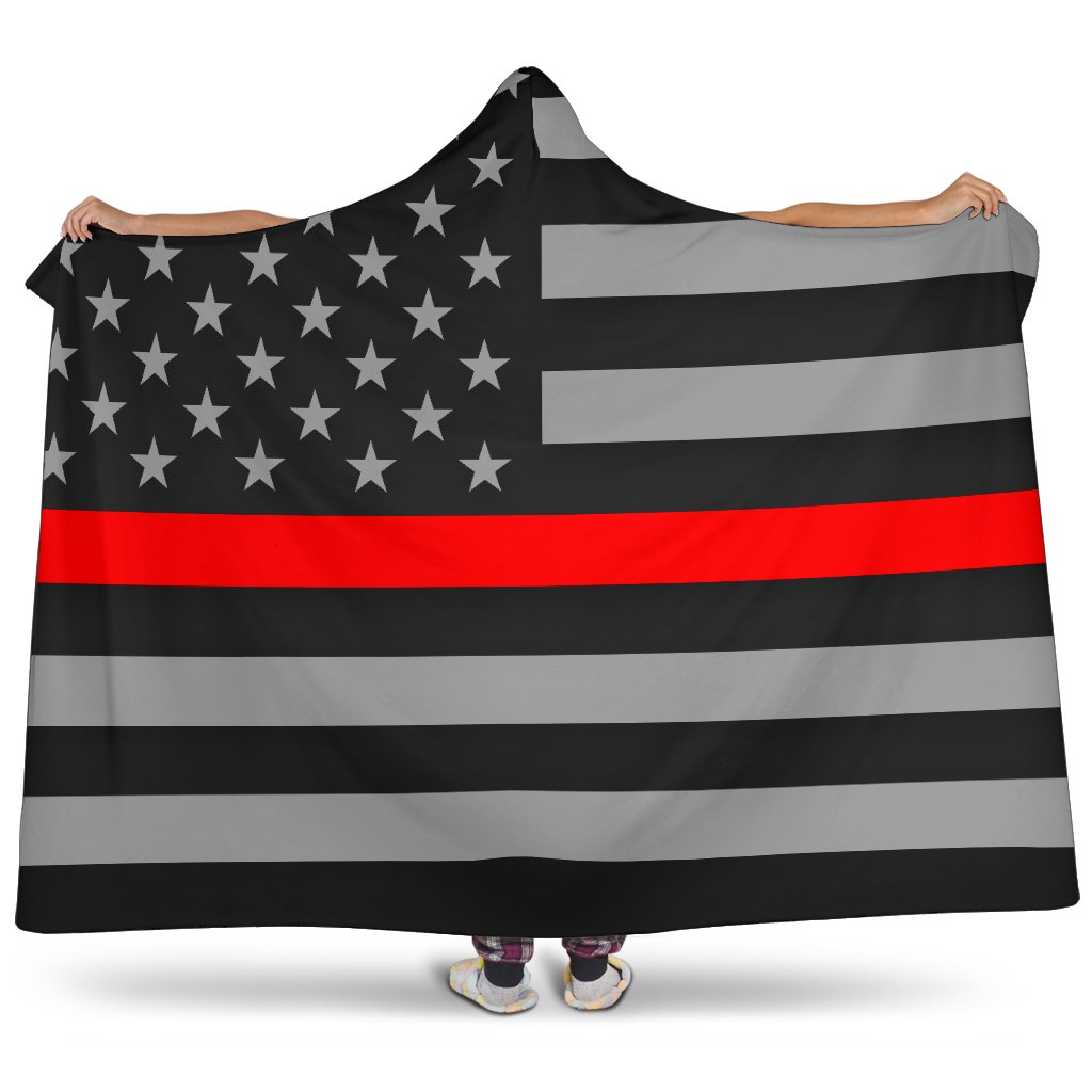 Thin Red Line Hooded Blanket GearFrost