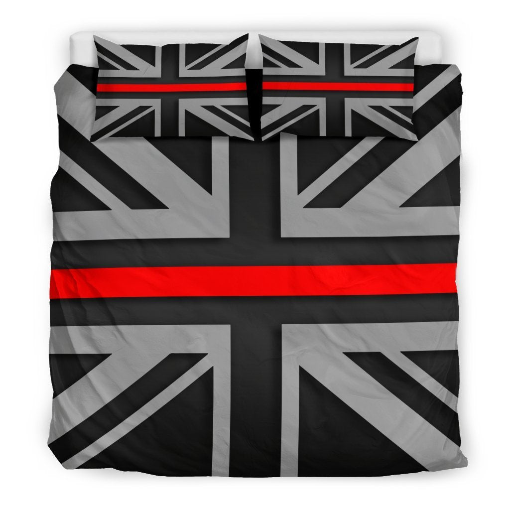 Thin Red Line Union Jack Duvet Cover Bedding Set GearFrost