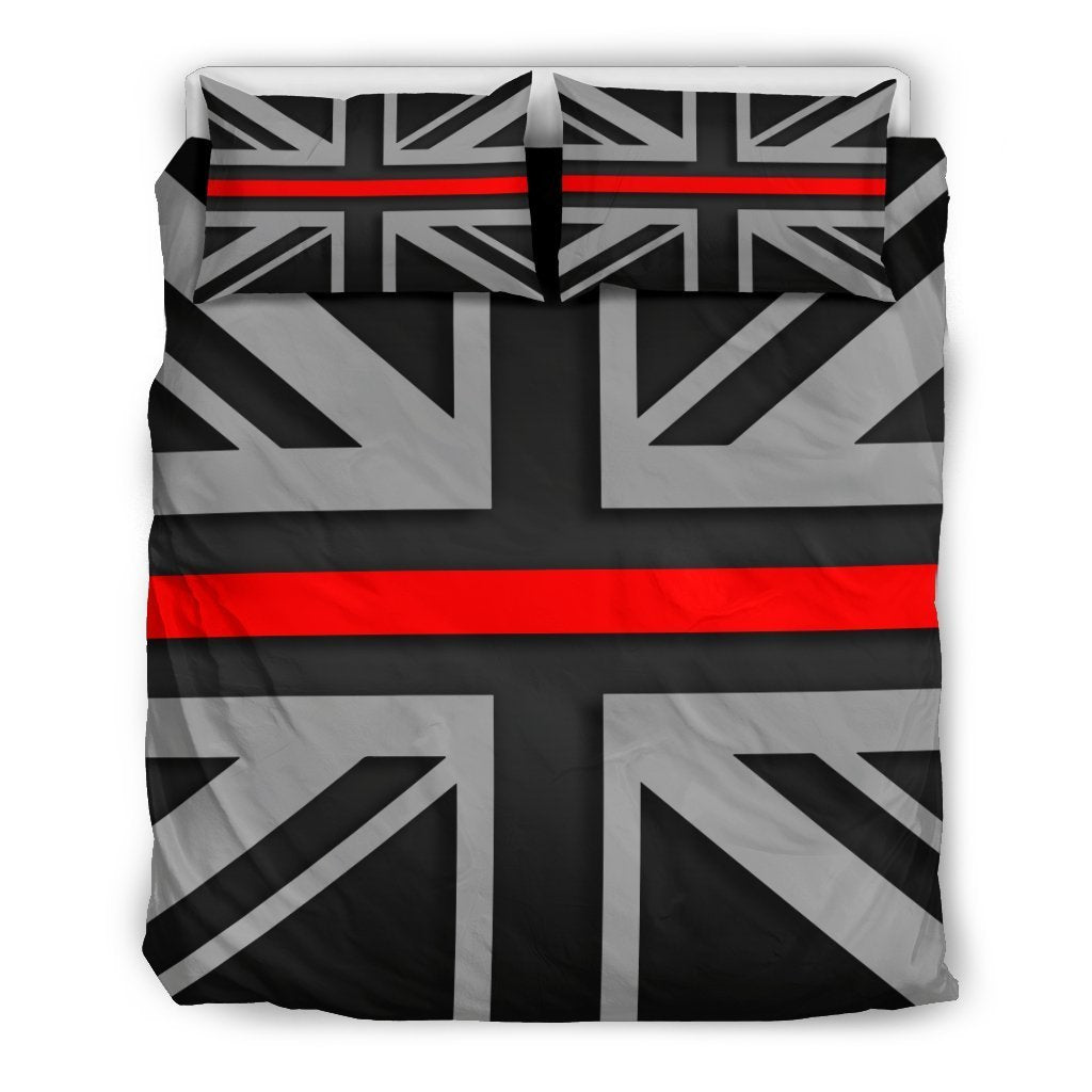 Thin Red Line Union Jack Duvet Cover Bedding Set GearFrost