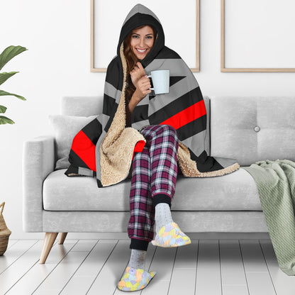 Thin Red Line Union Jack Hooded Blanket GearFrost