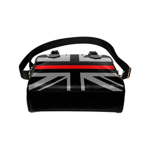 Thin Red Line Union Jack Leather Shoulder Handbag GearFrost