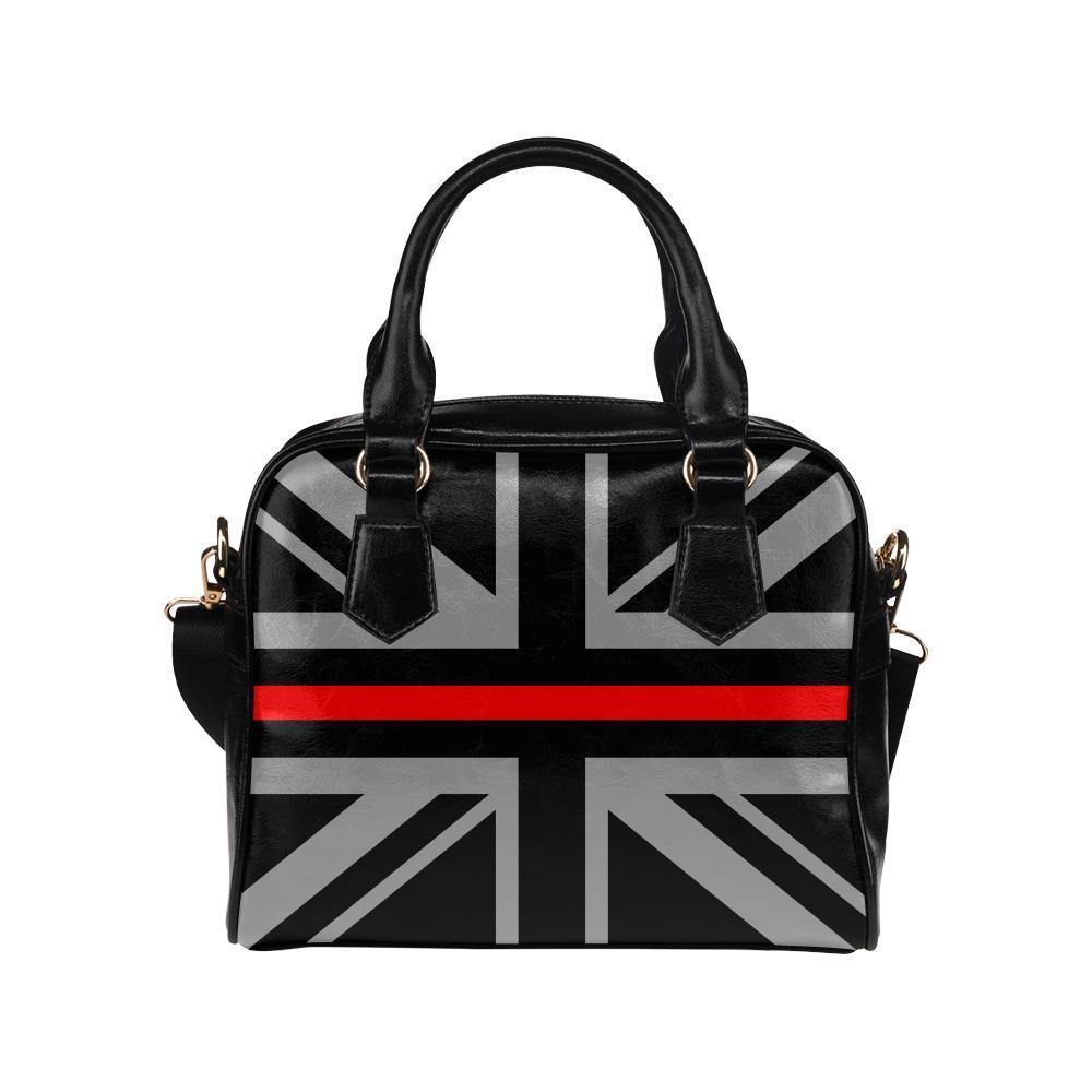 Thin Red Line Union Jack Leather Shoulder Handbag GearFrost
