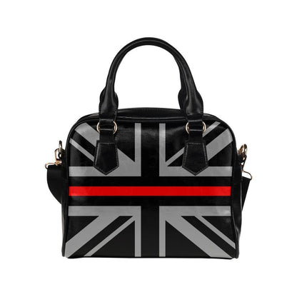 Thin Red Line Union Jack Leather Shoulder Handbag GearFrost