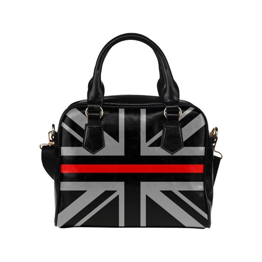 Thin Red Line Union Jack Leather Shoulder Handbag GearFrost