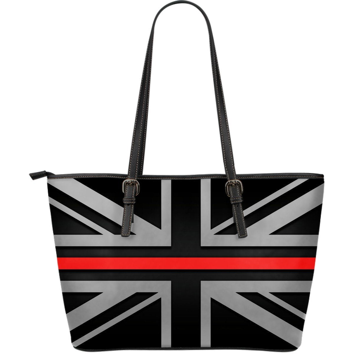 Thin Red Line Union Jack Leather Tote Bag GearFrost
