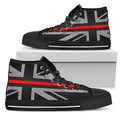 Thin Red Line Union Jack Black High Top Sneakers