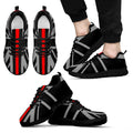 Thin Red Line Union Jack Black Running Shoes
