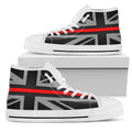 Thin Red Line Union Jack White High Top Sneakers