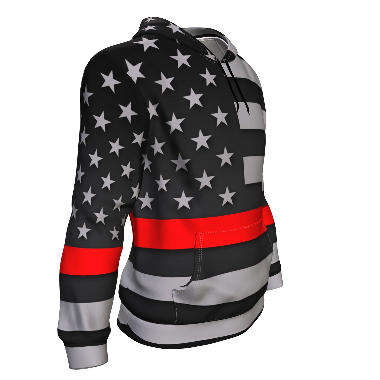 Thin Red Line Unisex Pullover Hoodie GearFrost