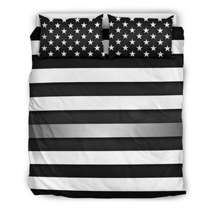 Thin Silver Line Duvet Cover Bedding Set GearFrost
