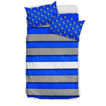 Thin White Line Duvet Cover Bedding Set GearFrost