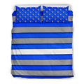 Thin White Line Duvet Cover Bedding Set