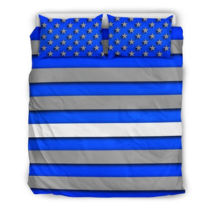 Thin White Line Duvet Cover Bedding Set GearFrost