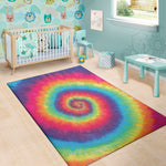 Tie Dye Print Area Rug
