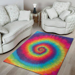 Tie Dye Print Area Rug
