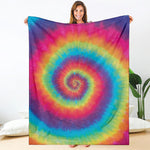 Tie Dye Print Blanket